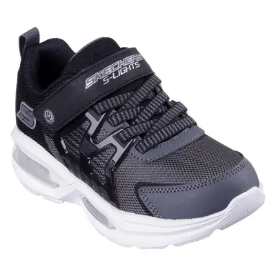 (13 UK Child, Charcoal/Black) Skechers Boys Lights: Prismatrons Trainers