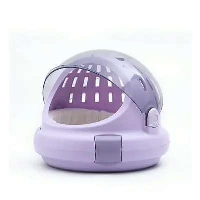 (Purple) Multifunction Cat Flight Case Portable Space Capsule Pet Kennel Cat Litter Bo*