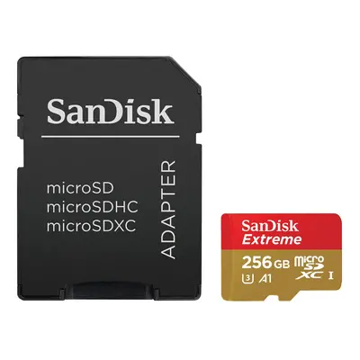 SanDisk Extreme microSDXC Memory Card Plus SD Adapter with A1 App Performance Up to 100MB/s, GB,