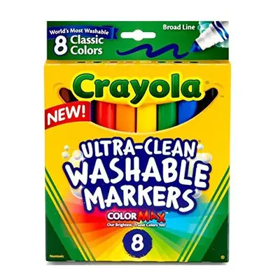 Crayola Broad Line Washable Markers Markers Classic Colors Pack of