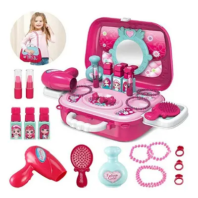 Play Makeup for Girl, Princess Dress-up Makeup Kit for Kids Holiday and Birthday Gifts