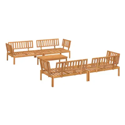 vidaXL Garden Pallet Sofa Set Piece Outdoor Pallet Sofa Solid Wood Acacia