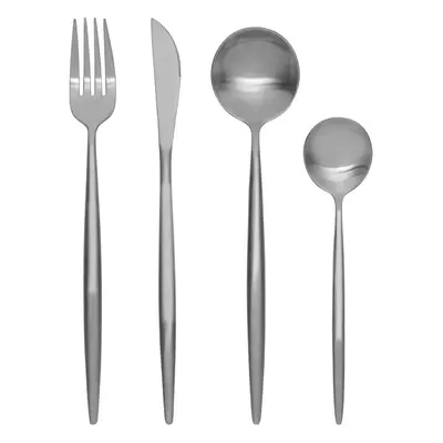 Premier Housewares Modern Retro Pc Matte Silver Cutlery Set