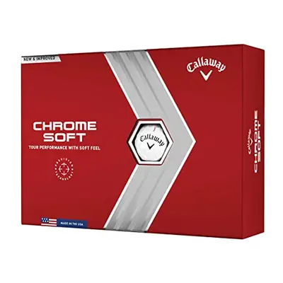 Callaway Golf Chrome Soft Golf Balls (2022 edition), White, Balls