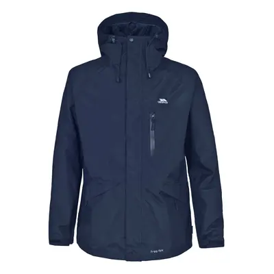 (XXS, Navy) Trespass Mens Corvo Hooded Full Zip Waterproof Jacket/Coat