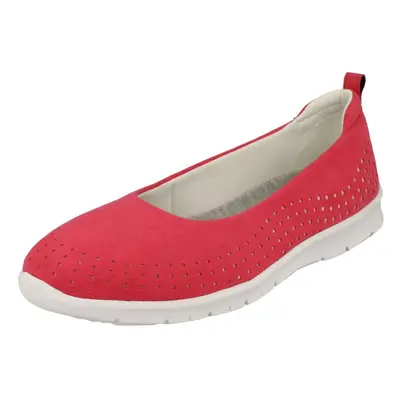 (UK 3.5, Magenta (Pink)) Ladies Cloud Steppers By Clarks Flat Shoes Step Allena Sea - D Fit