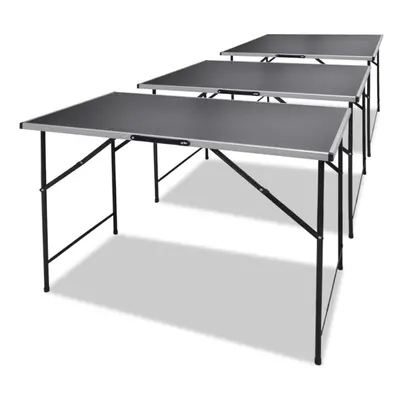 Foldable Pasting Table 3pcs Black Aluminium Wallpaper Pasting Craft Project