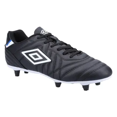 (10 UK, Black/White) Umbro Mens Soft Leather Football Boots