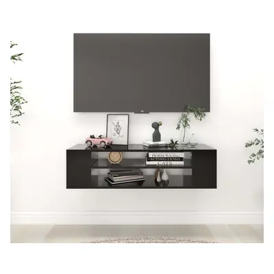 vidaXL Hanging TV Cabinet Black 100x30x26.5 cm Chipboard TV Hi-Fi Cabinet