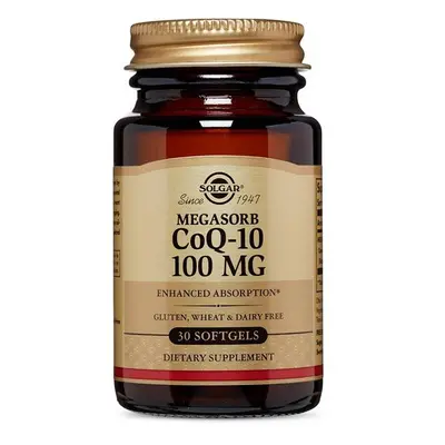 Solgar Megasorb CoQ-10 100mg Dietary Supplement Softgels Energy Production Heart Health Antioxid