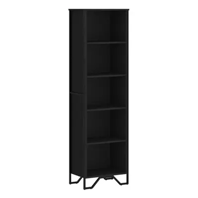 (black, x x cm) vidaXL Bookcase Bookshelf Book Rack Storage Cabinet Sonoma Oak Engineered Wood