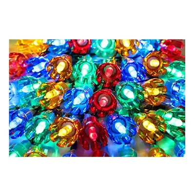 Christmas Concepts? 10m/33ft Retro Multi Coloured LED Petal Lights with Function Controller ? In