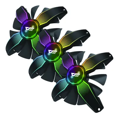 DarkFlash 3in1 CPU Cooling Fans 120mm RGB Computer Case Cooler Frameless LED Cooling Radiator fo