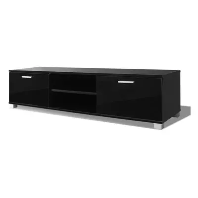 vidaXL TV Hifi Cabinet Sideboard Unit Stand High-Gloss Black Home TV Stand