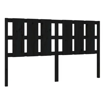 (black, 165.5 x x cm) vidaXL Bed Headboard Home Bedroom Decorative Bed Header Panel Solid Wood P