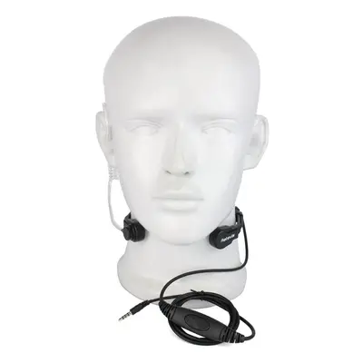 1Pin 3.5mm PTT Throat Mic Earpiece Covert Air Tube Headset With Slow rebound Earbud for Mobile P