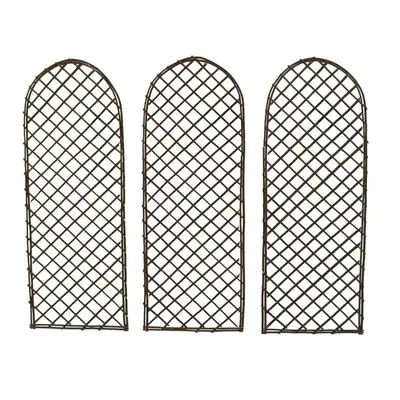 Oypla Set of Willow Trellis Fencing Panel Screen Climbing Trellises