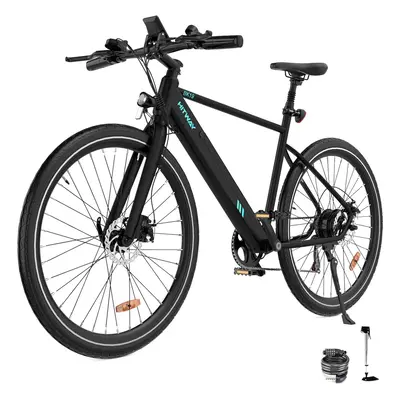 (BLACK) Hitway BK19 700C Electric Bike 36V,12Ah Removable Battery Speed range 40-80Km