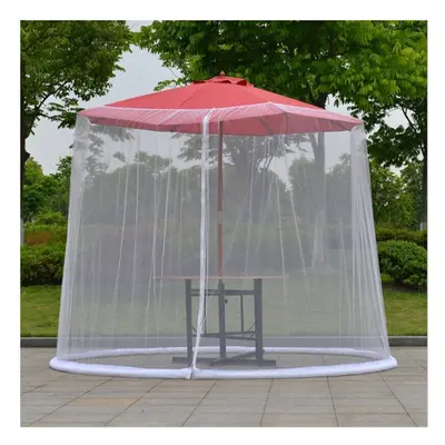 Parasol Mosquito Net Cover Outdoor Garden Umbrella Table Screen Bug Netting