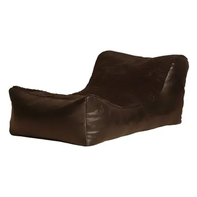 (Chocolate, Chocolate) Large Comfortable Fabric Lounger Bean Bag