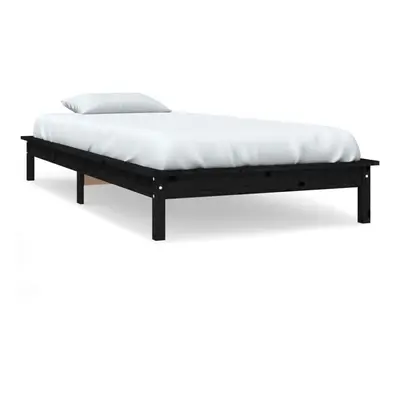 (black, x cm) vidaXL Solid Wood Pine Bed Frame Wooden Bedstead Bed Base Multi Colours/Sizes