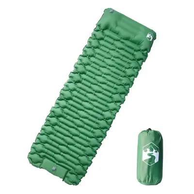 (green) vidaXL Self Inflating Camping Mattress and Integrated Pillow Sleeping Mat