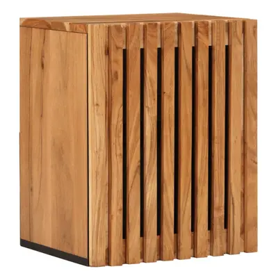 (brown, solid acacia wood) vidaXL Bathroom Wall Cabinet Hanging Cabinet Wall Storage Cupboard So