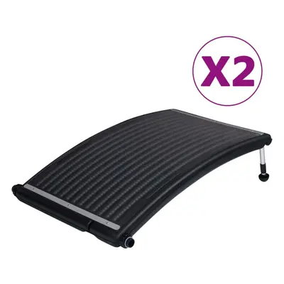 vidaXL Curved Pool Solar Heating Panels Pool Heater Solar Heater pcs 110x65 cm