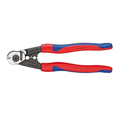 KNIPEX Wire Rope Cutter forged (190 mm) 62 SB (self-service card/blister)