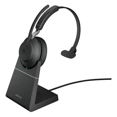 Jabra Evolve2 Mono Wireless On-Ear Headset (Microsoft Teams, USB Type-C, Black)