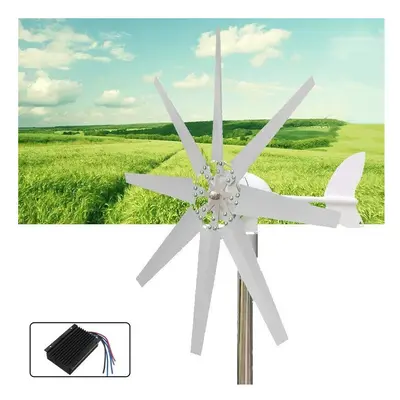 (12V) 500W 12V/24V Wind Turbine Leaves With Controller White Wind Generator