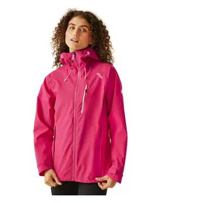 (20, Pink Potion/White) Regatta Womens Birchdale Waterproof Hooded Outdoor Jacket