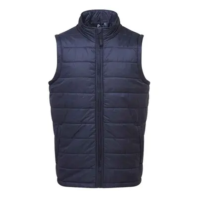 (M, Navy) Premier Mens Recyclight Padded Gilet