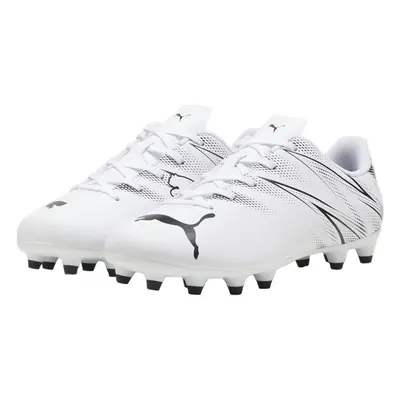 (13 UK Child, White/Black) Puma Childrens/Kids Attacanto Turf Training Football Boots