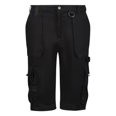 (32R, Black) Regatta Mens Pro Utility Cargo Shorts