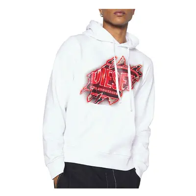 (White, M) DIESEL GINN E8 Mens Hoodie