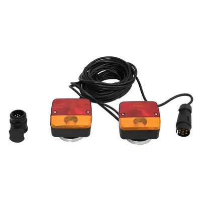 (classic bulb, 10.5 x 7.5 x cm) vidaXL 2x Trailer Lights Red 12V 10.5x5x9.5 cm/10.5x7.5x10 cm Cl