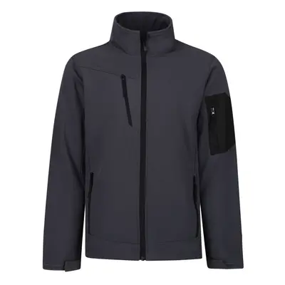 (S, Seal Grey/Black) Regatta Mens Arcola Soft Shell Jacket