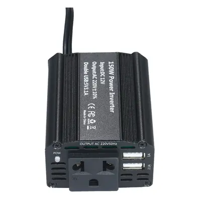 (EU plug) 150W Portable Power Inverter DC 12V to AC 220V Car Converter Transformer