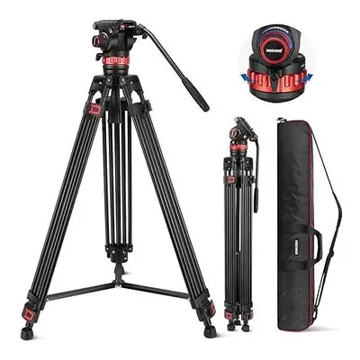 NEEWER TP75 74" Pro Video Tripod with Fluid Head