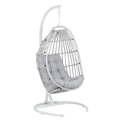 Hanging Chair with Stand SESIA Light Grey