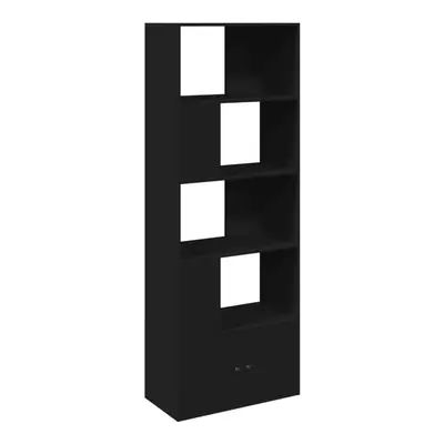 (black, x x cm) vidaXL Bookcase Bookshelf Book Rack Storage Cabinet Cupboard Engineered Wood