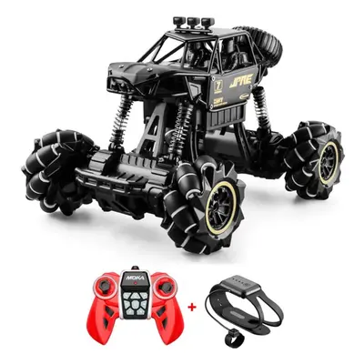 (Black) 4WD 2.4GHz Off-Road RC Crawler Stunt Car