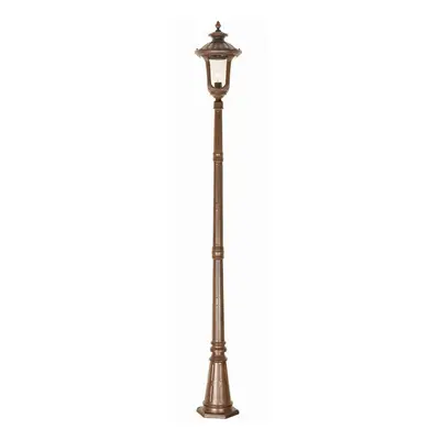 Outdoor IP44 Bulb Lamp Post Rusty Bronze Patina LED E27 100W