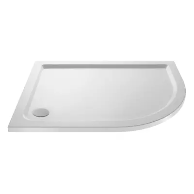 1000mm x 800mm Premium Shower Tray - Right Hand Offset Quadrant - White