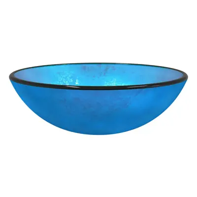 (blue, x cm) vidaXL Basin Tempered Glass Bathroom Sink Basin Multi Colours Multi Sizes