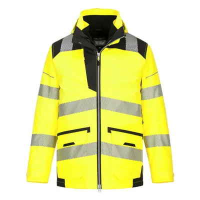 (Yellow/Black, 4XL) Portwest PW3 Hi-Vis 5in1 Jacket