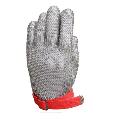 (Yellow, XL) High-quality Stainless Steel Mesh Knife Cut Resistant Chain Mail Protective Glove