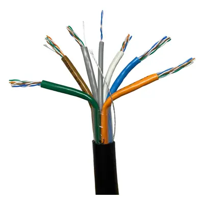 25m Outdoor Rated CAT5e Cable Pair Multi-Core UTP Ethernet Network