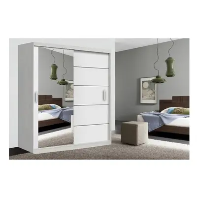 (White , 180cm) Lyon Modern Bedroom Sliding Door Wardrobe